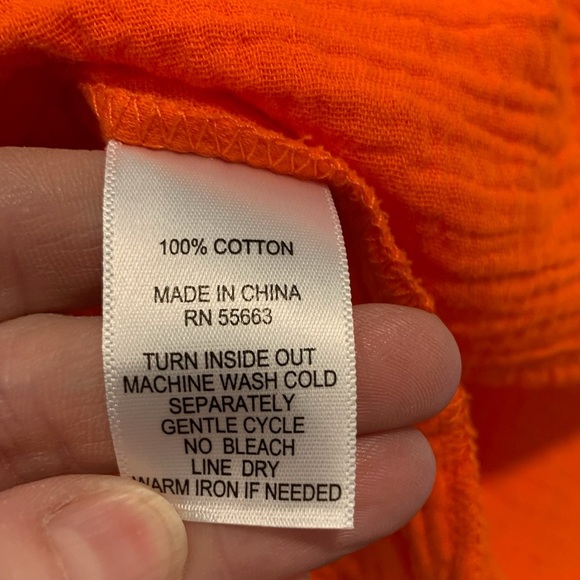 NWT Jones New York Women’s Orange Top, 3/4 Sleeve, Pull Over Scoop Neck; Size 1X - Picture 3 of 7
